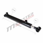 1.5 bore x 12 stroke hydraulic cylinder, welded cross tube double acting cylinder | Magister Hydraulics