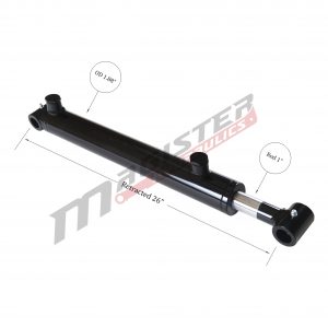 1.5 bore x 18 stroke hydraulic cylinder, welded cross tube double acting cylinder | Magister Hydraulics