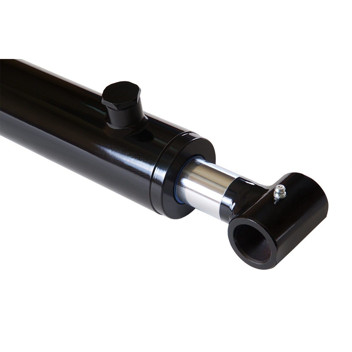 2 bore x 18 stroke hydraulic cylinder, welded cross tube double acting cylinder | Magister Hydraulics