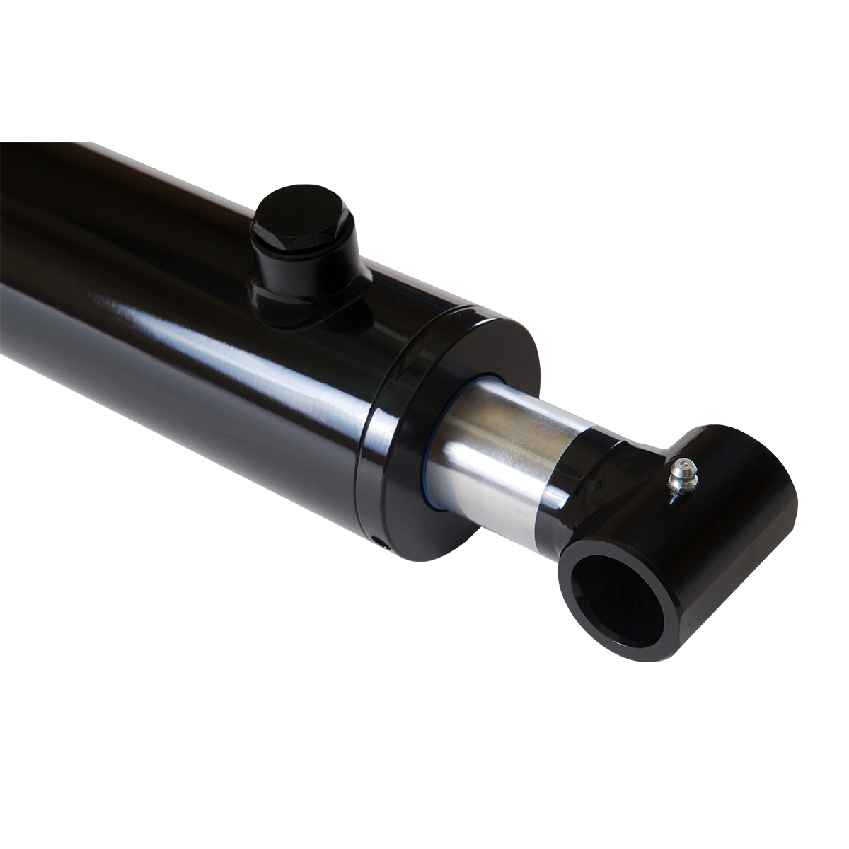 2.5 bore x 30 stroke hydraulic cylinder, welded cross tube double acting cylinder | Magister Hydraulics