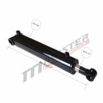 3.5 bore x 10 stroke hydraulic cylinder, welded cross tube double acting cylinder | Magister Hydraulics