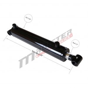 3 bore x 10 stroke hydraulic cylinder, welded cross tube double acting cylinder | Magister Hydraulics