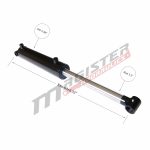3 bore x 12 stroke hydraulic cylinder, welded cross tube double acting cylinder | Magister Hydraulics