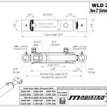 2 bore x 19.75 stroke hydraulic cylinder, welded loader double acting cylinder | Magister Hydraulics