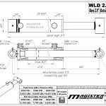 2.5 bore x 18.25 stroke hydraulic cylinder, welded loader double acting cylinder | Magister Hydraulics