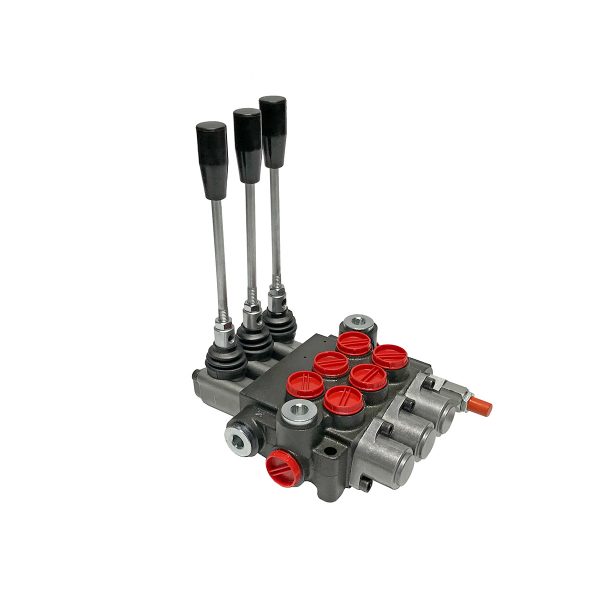 3 spool x 13 GPM hydraulic control valve, monoblock cast iron valve | Magister Hydraulics 3 spool x 13 GPM hydraulic control valve, monoblock cast iron valve | Magister Hydraulics