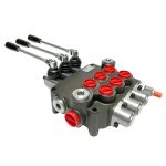 3 spool x 21 GPM hydraulic control valve, monoblock cast iron valve | Magister Hydraulics