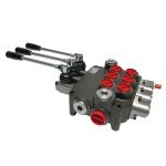 3 spool x 21 GPM hydraulic control valve, monoblock cast iron valve | Magister Hydraulics
