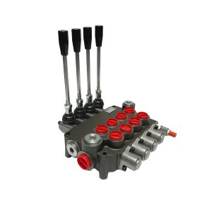 4 spool x 21 GPM hydraulic control valve, monoblock cast iron valve | Magister Hydraulics