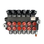 6 spool x 13 GPM hydraulic control valve, monoblock cast iron valve | Magister Hydraulics