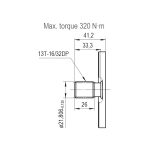 1.83 CID hydraulic gear pump, 13 tooth spline shaft clockwise gear pump | Magister Hydraulics