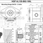 1.95 CID hydraulic gear pump, 13 tooth spline shaft counter-clockwise gear pump | Magister Hydraulics