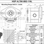 1.16 CID hydraulic gear pump, 7/8 keyed shaft counter-clockwise gear pump | Magister Hydraulics