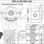 1.40 CID hydraulic gear pump, 7/8 keyed shaft counter-clockwise gear pump | Magister Hydraulics
