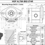 2.74 CID hydraulic gear pump, 7/8 keyed shaft clockwise gear pump | Magister Hydraulics