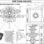 0.27 CID hydraulic gear pump, 3/4 keyed shaft counter-clockwise gear pump | Magister Hydraulics