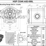 0.50 CID hydraulic gear pump, 3/4 keyed shaft counter-clockwise gear pump | Magister Hydraulics