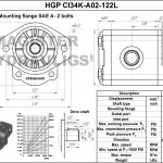 1.22 CID hydraulic gear pump, 3/4 keyed shaft counter-clockwise gear pump | Magister Hydraulics