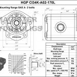 1.70 CID hydraulic gear pump, 3/4 keyed shaft counter-clockwise gear pump | Magister Hydraulics