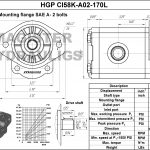 1.70 CID hydraulic gear pump, 5/8 keyed shaft counter-clockwise gear pump | Magister Hydraulics