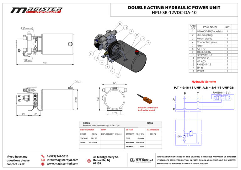 HPU-SR-12VDC-DA-10-drawing