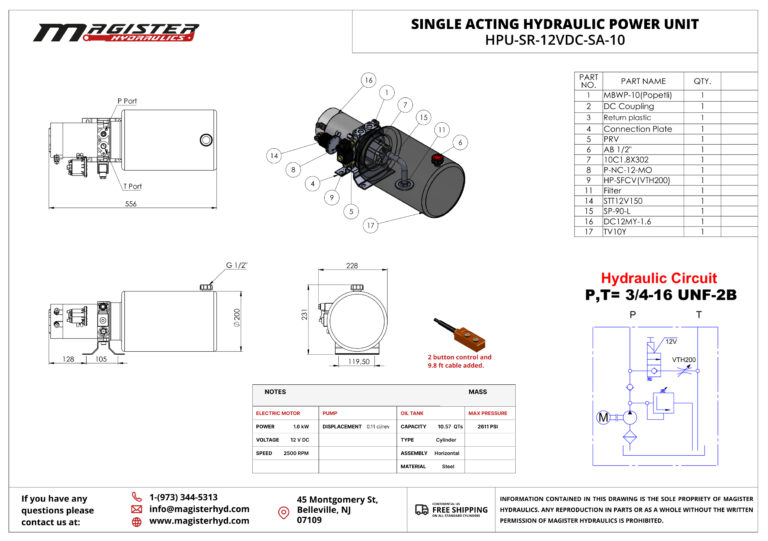 HPU-SR-12VDC-SA-10-drawing