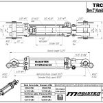 2 bore x 10 stroke hydraulic cylinder, tie rod double acting cylinder | Magister Hydraulics