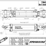 3 bore x 20 stroke hydraulic cylinder, tie rod double acting cylinder | Magister Hydraulics