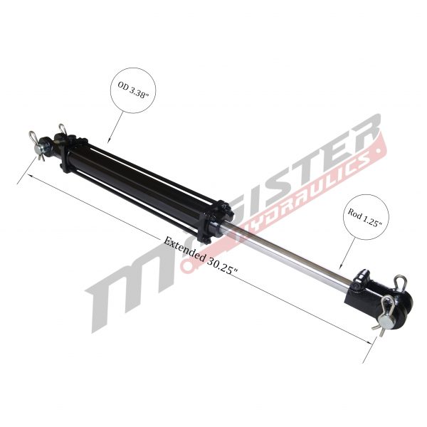 3 bore x 10 stroke hydraulic cylinder, tie rod double acting cylinder | Magister Hydraulics 3 bore x 10 stroke hydraulic cylinder, tie rod double acting cylinder | Magister Hydraulics