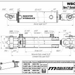 3 bore x 24 stroke hydraulic cylinder, ag clevis double acting cylinder | Magister Hydraulics