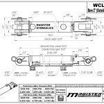 2 bore x 10 stroke hydraulic cylinder, welded clevis double acting cylinder | Magister Hydraulics