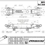 2 bore x 6 stroke hydraulic cylinder, welded clevis double acting cylinder | Magister Hydraulics