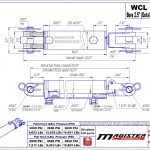 2.5 bore x 10 stroke hydraulic cylinder, welded clevis double acting cylinder | Magister Hydraulics