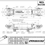 2.5 bore x 14 stroke hydraulic cylinder, welded clevis double acting cylinder | Magister Hydraulics