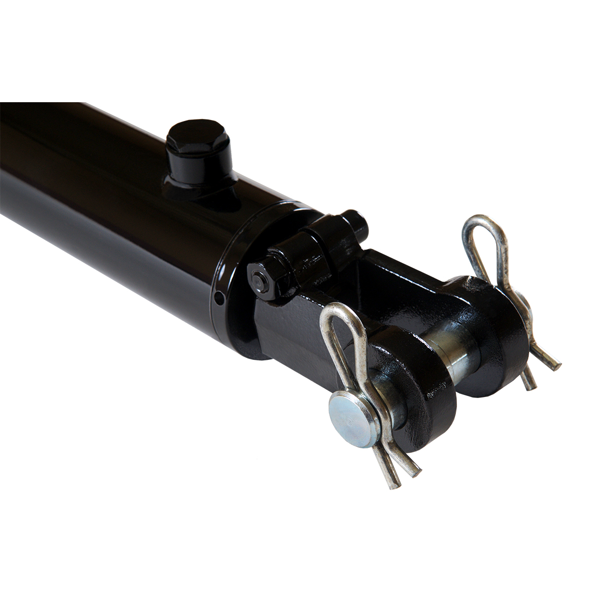 2.5 bore x 8 ASAE stroke hydraulic cylinder, welded clevis double acting cylinder | Magister Hydraulics