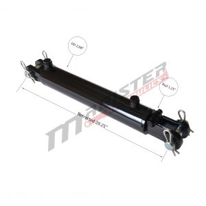 2.5 bore x 10 stroke hydraulic cylinder, welded clevis double acting cylinder | Magister Hydraulics