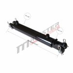 2.5 bore x 24 stroke hydraulic cylinder, welded clevis double acting cylinder | Magister Hydraulics