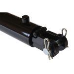3 bore x 8 ASAE stroke hydraulic cylinder, welded clevis double acting cylinder | Magister Hydraulics