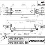 3 bore x 4 stroke hydraulic cylinder, welded clevis double acting cylinder | Magister Hydraulics