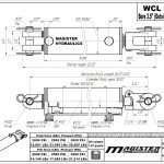 3.5 bore x 10 stroke hydraulic cylinder, welded clevis double acting cylinder | Magister Hydraulics