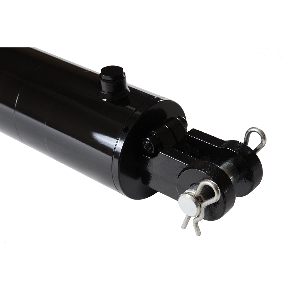 4 bore x 8 ASAE stroke hydraulic cylinder, welded clevis double acting cylinder | Magister Hydraulics