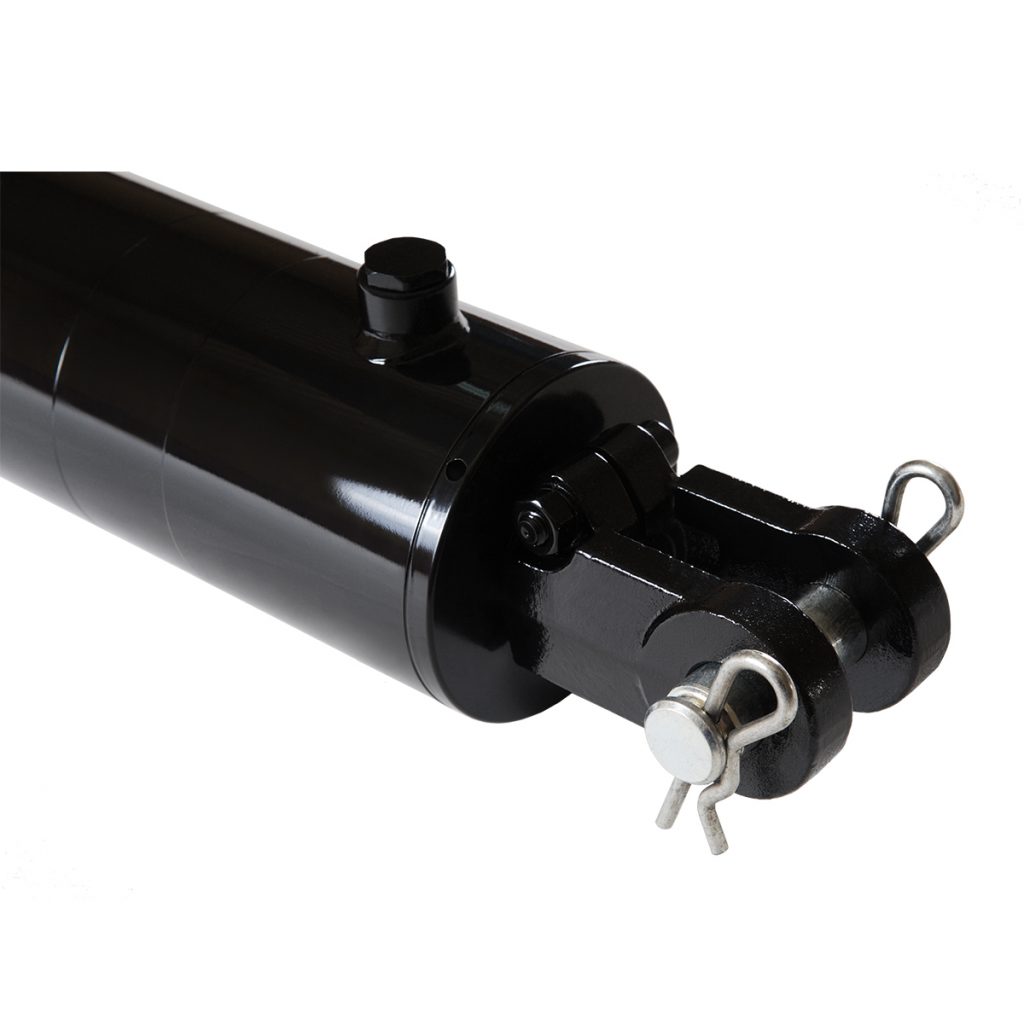 4 bore x 18 stroke hydraulic cylinder, welded clevis double acting