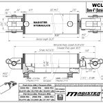 4 bore x 14 stroke hydraulic cylinder, welded clevis double acting cylinder | Magister Hydraulics