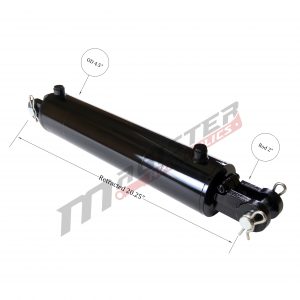 4 bore x 10 stroke hydraulic cylinder, welded clevis double acting cylinder | Magister Hydraulics