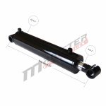 4 bore x 16 stroke hydraulic cylinder, welded cross tube double acting cylinder | Magister Hydraulics