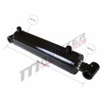 5 bore x 12 stroke hydraulic cylinder, welded cross tube double acting cylinder | Magister Hydraulics