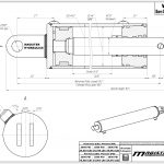 4 bore x 24 stroke hydraulic cylinder, log splitter double acting cylinder | Magister Hydraulics