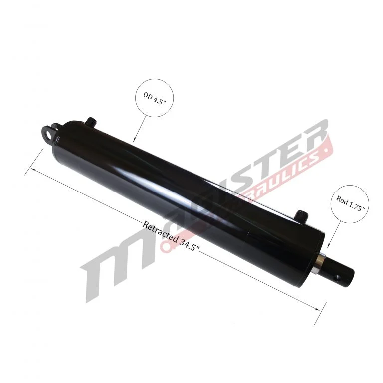 4 bore x 24 stroke hydraulic cylinder, log splitter double acting cylinder | Magister Hydraulics 4 bore x 24 stroke hydraulic cylinder, log splitter double acting cylinder | Magister Hydraulics