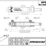 2 bore x 10 stroke hydraulic cylinder, welded pin eye double acting cylinder | Magister Hydraulics