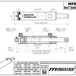 2 bore x 12 stroke hydraulic cylinder, welded pin eye double acting cylinder | Magister Hydraulics